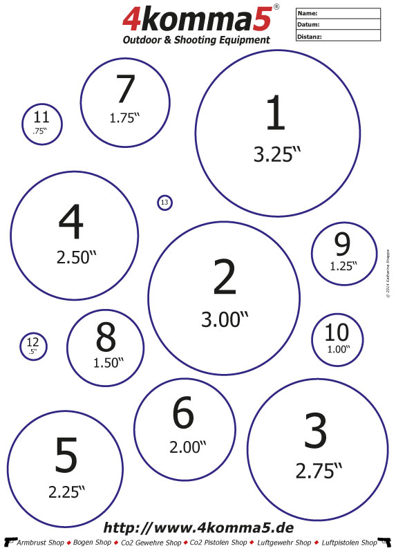 Zielscheiben Zum Ausdrucken Fur Luftgewehr Und Luftpistole