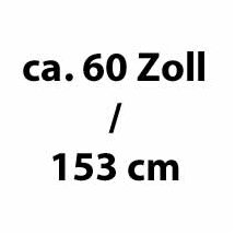 ca. 60 Zoll / 153 cm