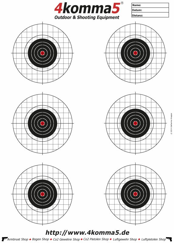 Zielscheibe für Luftgewehre - Target1