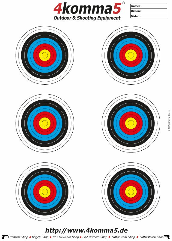 Zielscheibe für Luftgewehre - Target2
