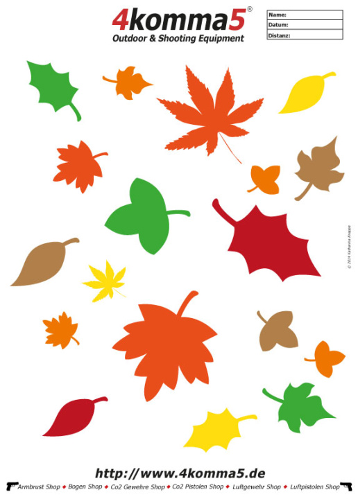  Zielscheiben zum Ausdrucken für Luftgewehr und Luftpistole Motiv 