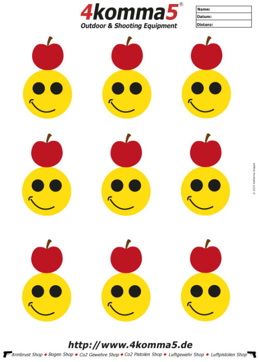  Foto zu Zielscheiben zum Ausdrucken für Luftgewehr und Luftpistole 