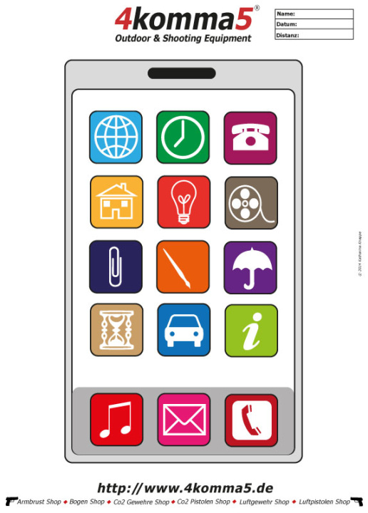  Foto zu Zielscheiben zum Ausdrucken für Luftgewehr und Luftpistole 