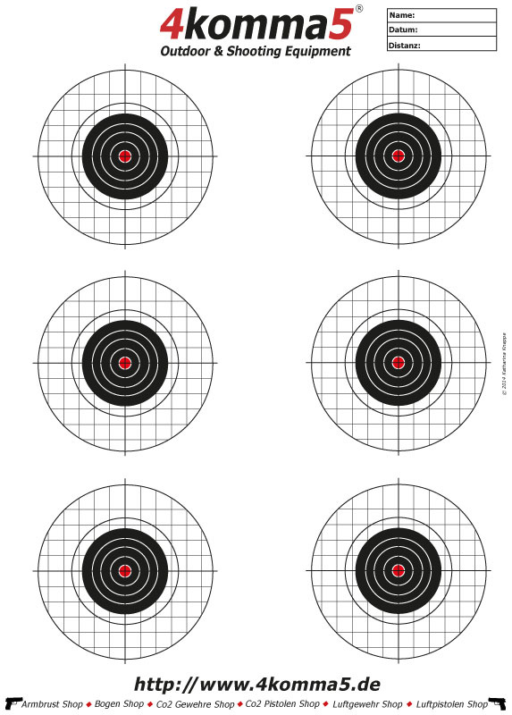 Zielscheibe für Luftgewehre - Target1