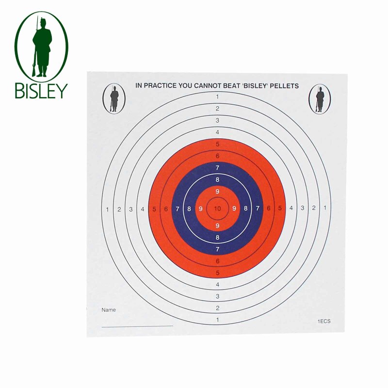 Bisley Zielscheiben Single Targets 50er Pack - 14 x 14 cm