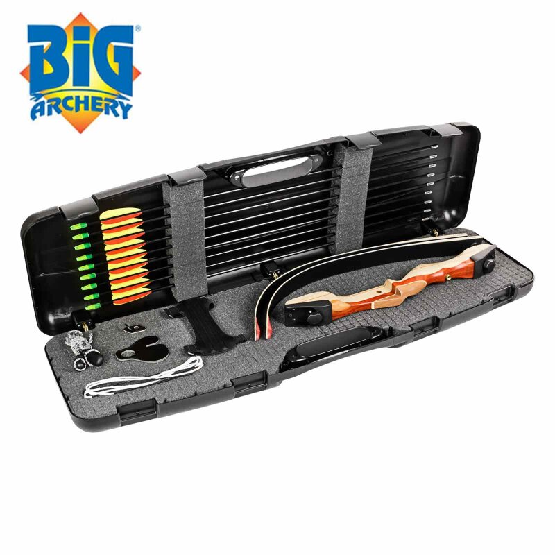 Big Archery Recurvebogenset Komplettset Evolution Black 62" + viel Zubehör