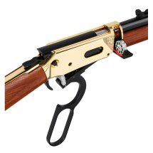 SET Walther Lever Action Wells Fargo long 4,5 mm Diabolo CO2-Gewehr 88 Gramm Version (P18) + Koffer inklusive 2 Zahlenschlösser + 1000 Diabolos