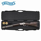 SET Walther Lever Action Steel Finish 4,5 mm Diabolo CO2-Gewehr 88 Gramm Version (P18) + Koffer inklusive 2 Zahlenschlösser + 1000 Diabolos