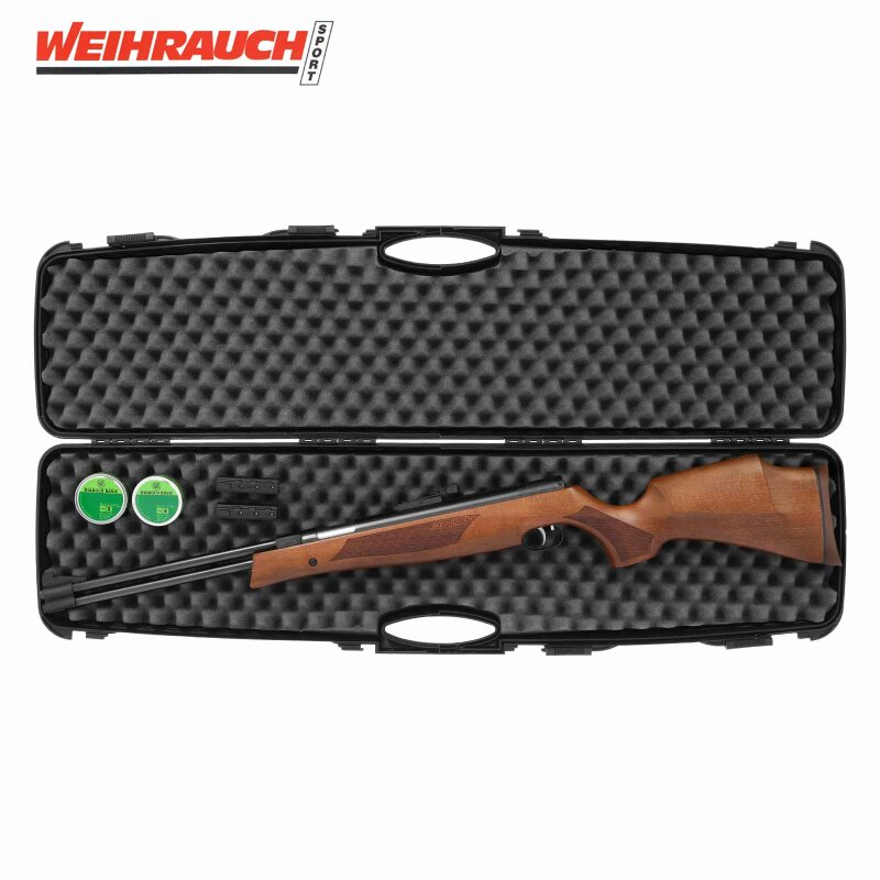 SET Luftgewehr Weihrauch HW 77 K 4,5 mm (P18) + Koffer inklusive 2 Zahlenschlösser + 1000 Diabolos