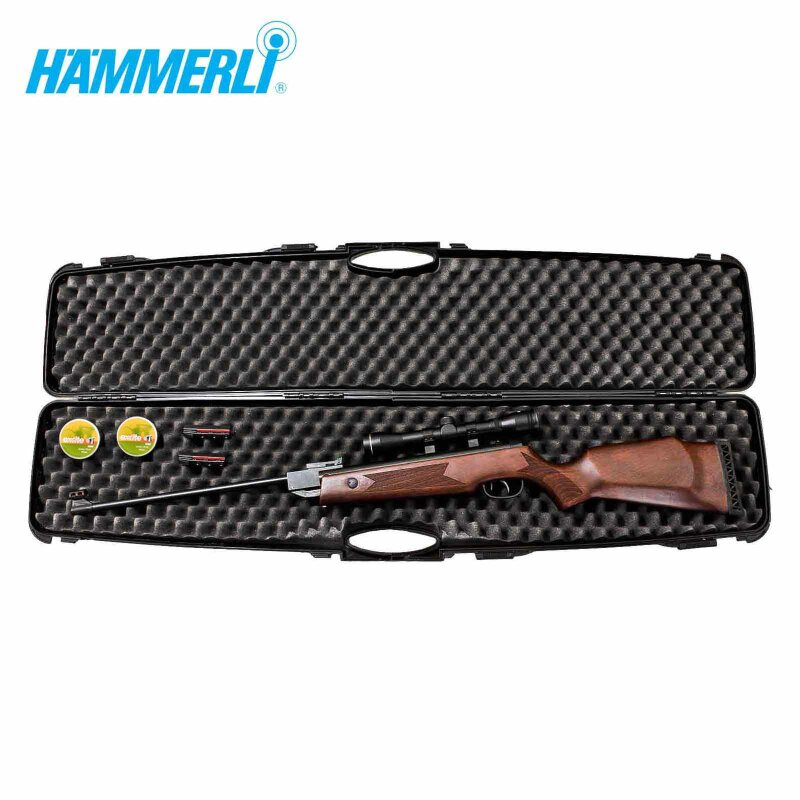 Luftgewehrset Hämmerli Hunter Force 750 Combo (P18) + Hämmerli Zielfernrohr 4x32 + Koffer inklusive 2 Zahlenschlösser + 1000 Diabolos