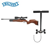 SET Walther Rotex - Pressluftgewehr 4,5 mm mit Walther Zielfernrohr 6x42 (P18) + Pressluftpumpe