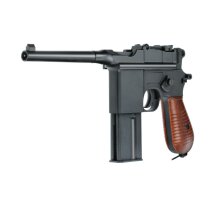 Luftpistolenset Umarex Legends Pistole C96 FM Blowback - 4,5 mm Stahl BB Co2-Pistole (P18)+ 10 Co2-Kapseln + 1500 Stahl-BBs 4komma5
