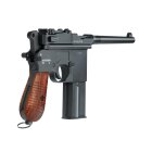 Luftpistolenset Umarex Legends Pistole C96 FM Blowback - 4,5 mm Stahl BB Co2-Pistole (P18)+ 10 Co2-Kapseln + 1500 Stahl-BBs 4komma5