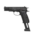 Luftpistolenset CZ 75 4,5 mm Stahl BB Co2-Pistole Vollmetall Blow Back (P18) + 10 Co2-Kapseln Umarex + 1500 Stahl BBs Umarex