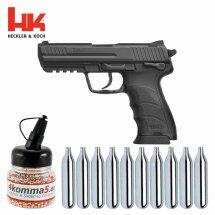 Komplettset Heckler & Koch HK45 Co2-Pistole 4,5 mm...