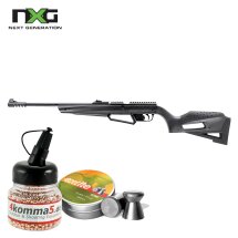 SET Umarex Next Generation APX Pumpluftgewehr 4,5 mm Diabolos/Stahl BB (P18) + 500 Diabolos + 1500 Stahl BB 4komma5