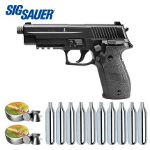 Luftpistolenset SIG SAUER P226 Co2-Pistole Schwarz 4,5 mm...