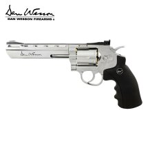 Co2 Revolver Dan Wesson 6" Silber 4,5 mm Diabolo (P18)