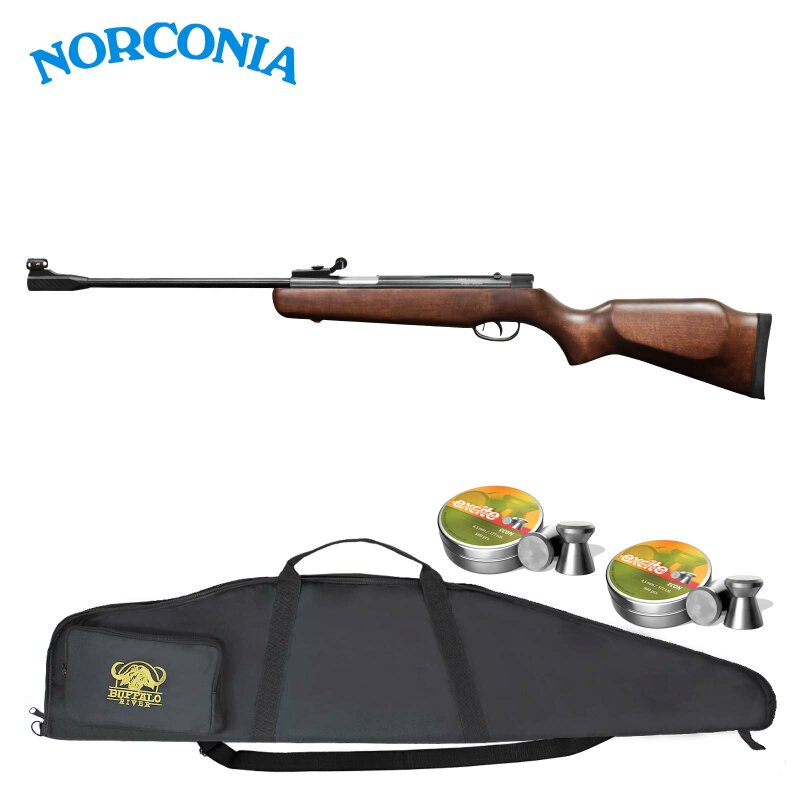 SET Luftgewehr Norconia B88 Seitenspanner 4,5 mm (P18) + Gewehrtasche + 1000 Diabolos