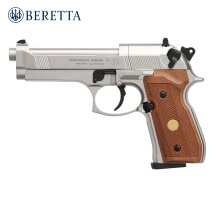 Beretta M 92 FS 4,5 mm Diabolo Nickel / Holzgriffschalen...