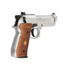 Beretta M 92 FS 4,5 mm Diabolo Nickel / Holzgriffschalen (P18) Co2-Pistole