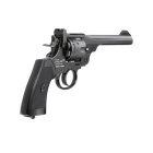 Komplettset Webley MKVI Service Co2-Revolver Battlefield 4,5 mm BB (P18) + 10 Co2-Kapseln + 1500 Stahl-BBs 4komma5