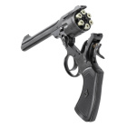 Komplettset Webley MKVI Service Co2-Revolver Battlefield 4,5 mm BB (P18) + 10 Co2-Kapseln + 1500 Stahl-BBs 4komma5