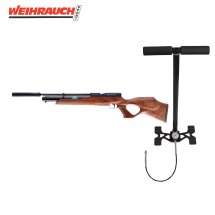 SET Weihrauch HW 100 T Pressluftgewehr mit Schalldämpfer 4,5 mm (P18) + Pressluftpumpe