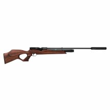 Weihrauch HW 100 T Pressluftgewehr mit Schalldämpfer und langem Lauf 4,5 mm (P18)