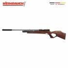 Weihrauch HW 100 T Pressluftgewehr mit Schalldämpfer und langem Lauf 4,5 mm (P18)