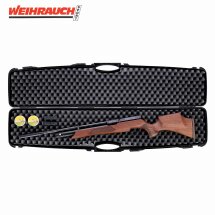 SET Weihrauch HW 100 S Pressluftgewehr mit langem Lauf 4,5 mm (P18) + Koffer inklusive 2 Zahlenschlösser + 1000 Diabolos