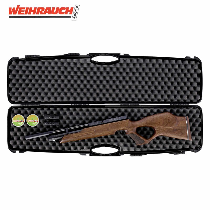SET Weihrauch HW 100 TK Pressluftgewehr 4,5 mm (P18) + Koffer inklusive 2 Zahlenschlösser + 1000 Diabolos