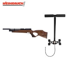 SET Weihrauch HW 100 TK Pressluftgewehr 4,5 mm (P18) + Pressluftpumpe