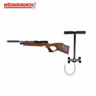 SET Weihrauch HW 100 TK Pressluftgewehr mit Schalldämpfer 4,5 mm (P18) + Pressluftpumpe