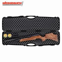 SET Weihrauch HW 100 SK Pressluftgewehr mit Schalldämpfer 4,5 mm (P18) + Koffer inklusive 2 Zahlenschlösser + 1000 Diabolos