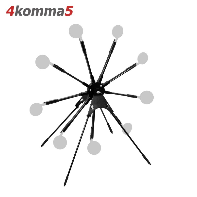 4komma5 Schießspiel "Rotation" mit Klappzielen für Luftgewehr