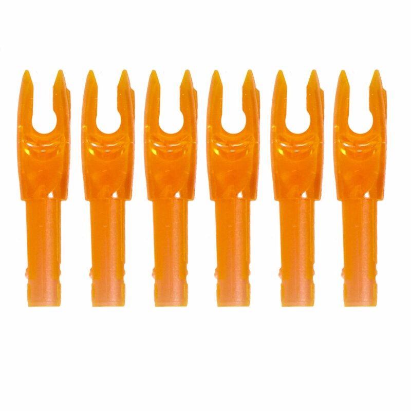 6-er Pack Easton G-Nock Large Groove (große Nockbettöffnung) Orange