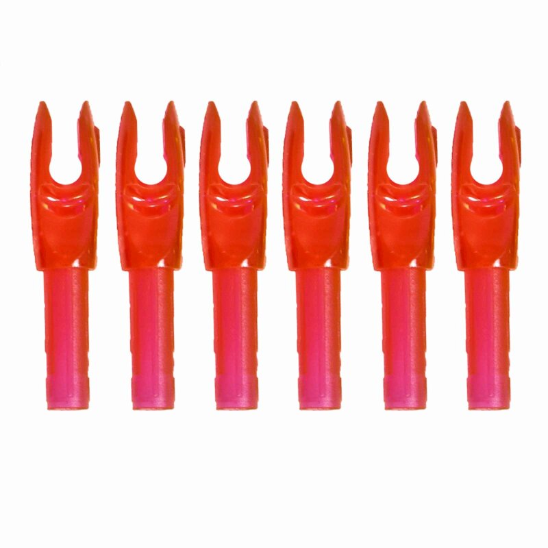 6-er Pack Easton G-Nock Large Groove (große Nockbettöffnung) Ruby Rot