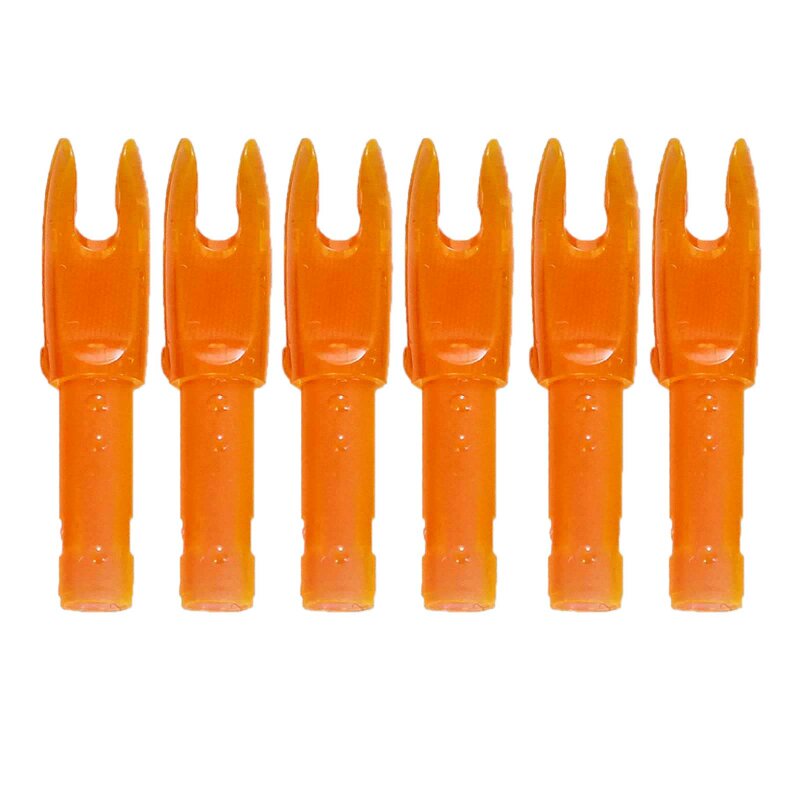 6-er Pack Easton G-Nock Small Groove (kleine Nockbettöffnung) Orange