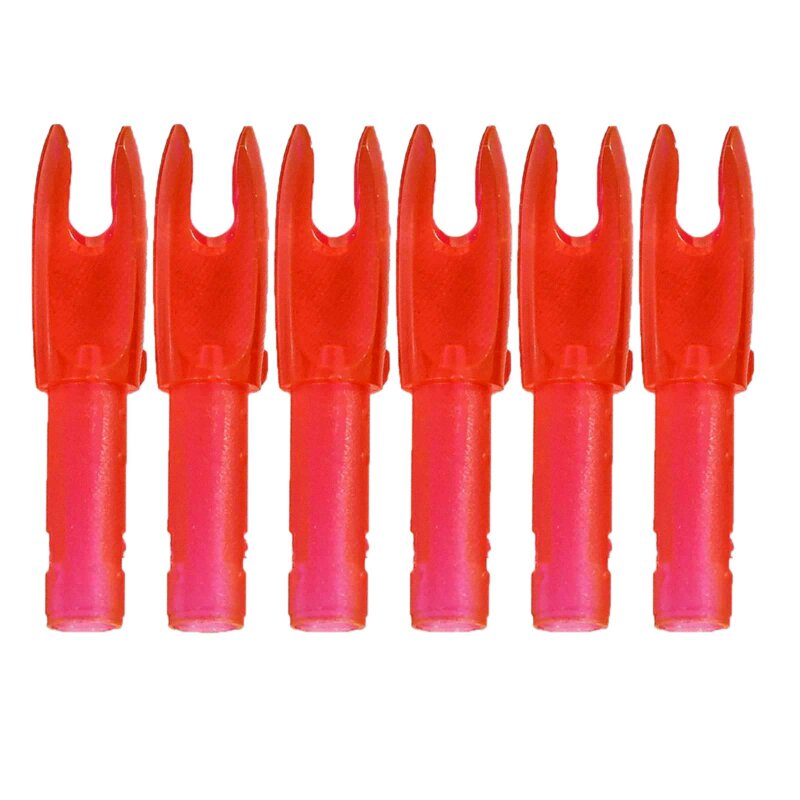 6-er Pack Easton G-Nock Small Groove (kleine Nockbettöffnung) Ruby Rot