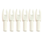 6-er Pack Easton X-Nock Large Groove (große Nockbettöffnung) Weiß