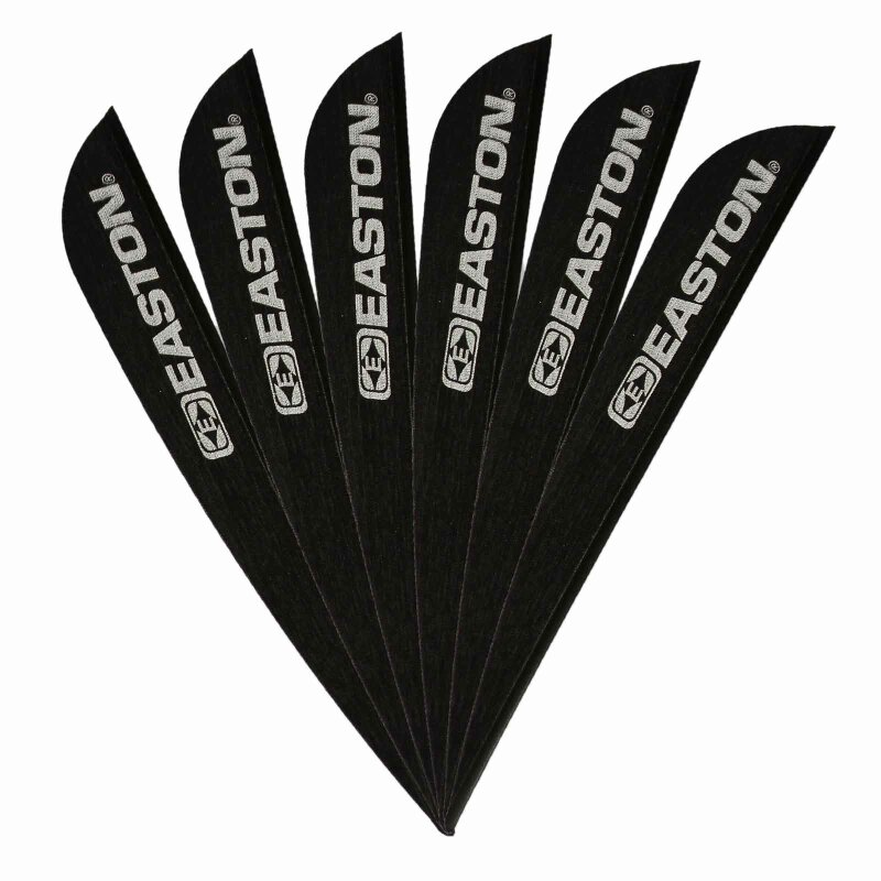 6-er Pack Easton Diamond Vanes 3,80" (ca. 9,7 cm)  Schwarz