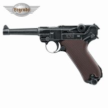 Umarex Legends P08 WWII Special Edition - 4,5 mm Stahl-BB Co2-Pistole mit Blowback (P18)