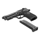 Komplettset Beretta M92A1 4,5 mm Stahl BB Co2-Pistole Blow Back (P18) + 10 Co2-Kapseln Umarex + 1500 Stahl-BBs Umarex