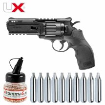 Luftpistolenset UX Tornado Co2-Revolver Kaliber 4,5 mm...