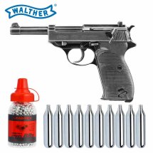 Komplettset Walther P38 Legendary Co2-Pistole Blow Back...