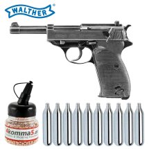 Luftpistolenset Walther P38 Legendary Co2-Pistole Blow...