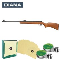 SET Diana Knicklauf Luftgewehr 280 Classic Kaliber 4,5 mm Diabolo (P18) + 1000 Diabolos + 100 Scheiben + Kugelfang