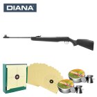 SET Diana Knicklauf Luftgewehr Panther 350 Magnum Kaliber 4,5 mm Diabolo (P18) + 1000 Diabolos + 100 Scheiben + Kugelfang