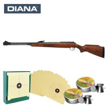 SET Diana Unterhebelspanner Luftgewehr 460 Magnum Kaliber 4,5 mm Diabolo (P18) + 1000 Diabolos + 100 Scheiben + Kugelfang